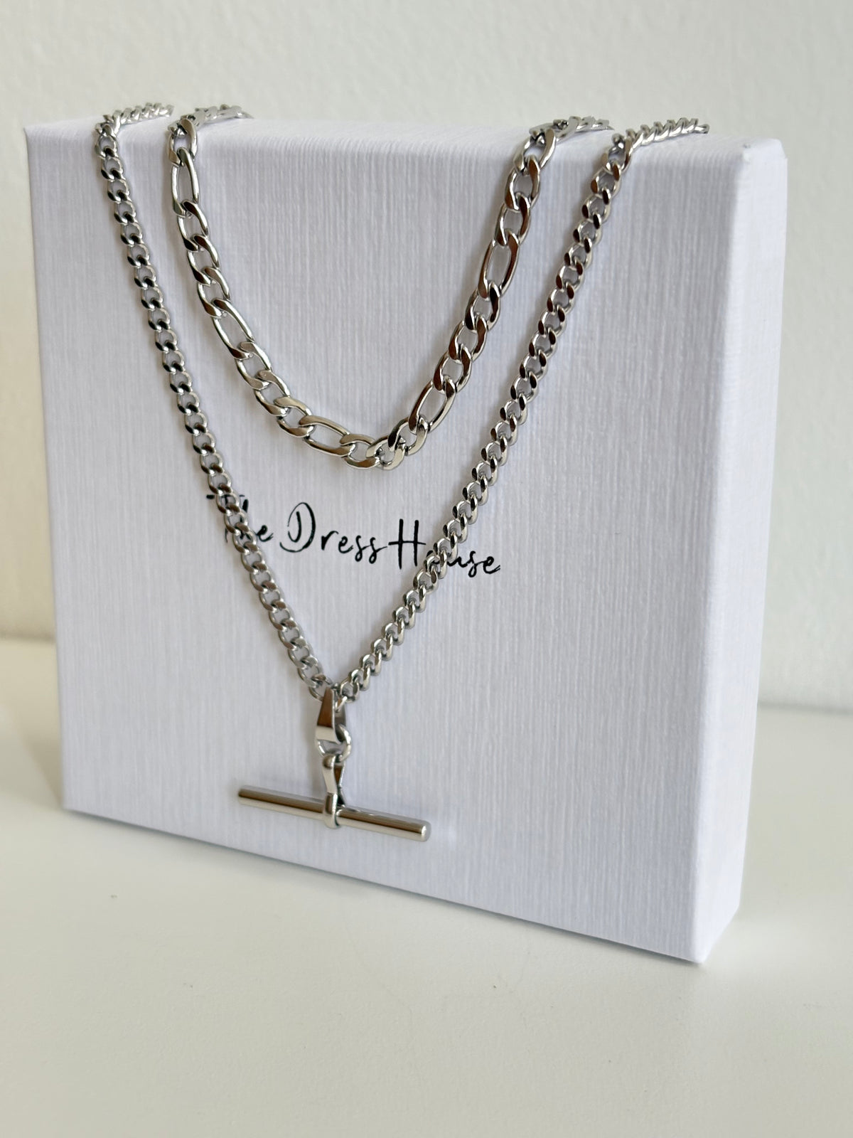 Tanya - Silver TBar  Necklace