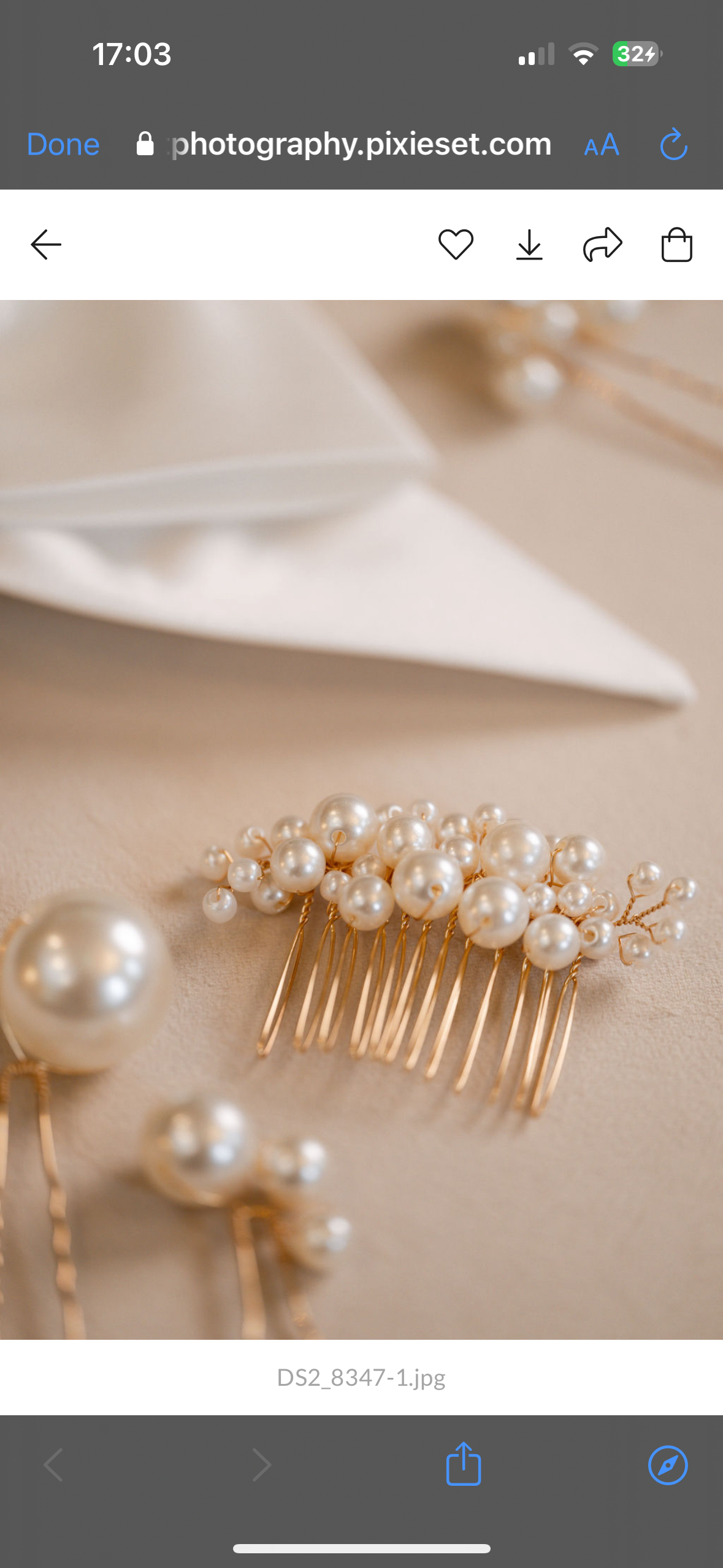 Ada - Gold Pearl Bridal Pins