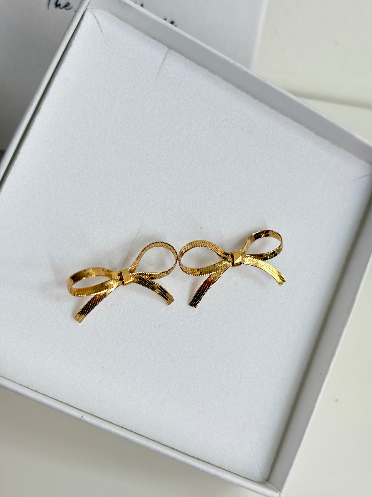 Blair - Gold Bow Earring