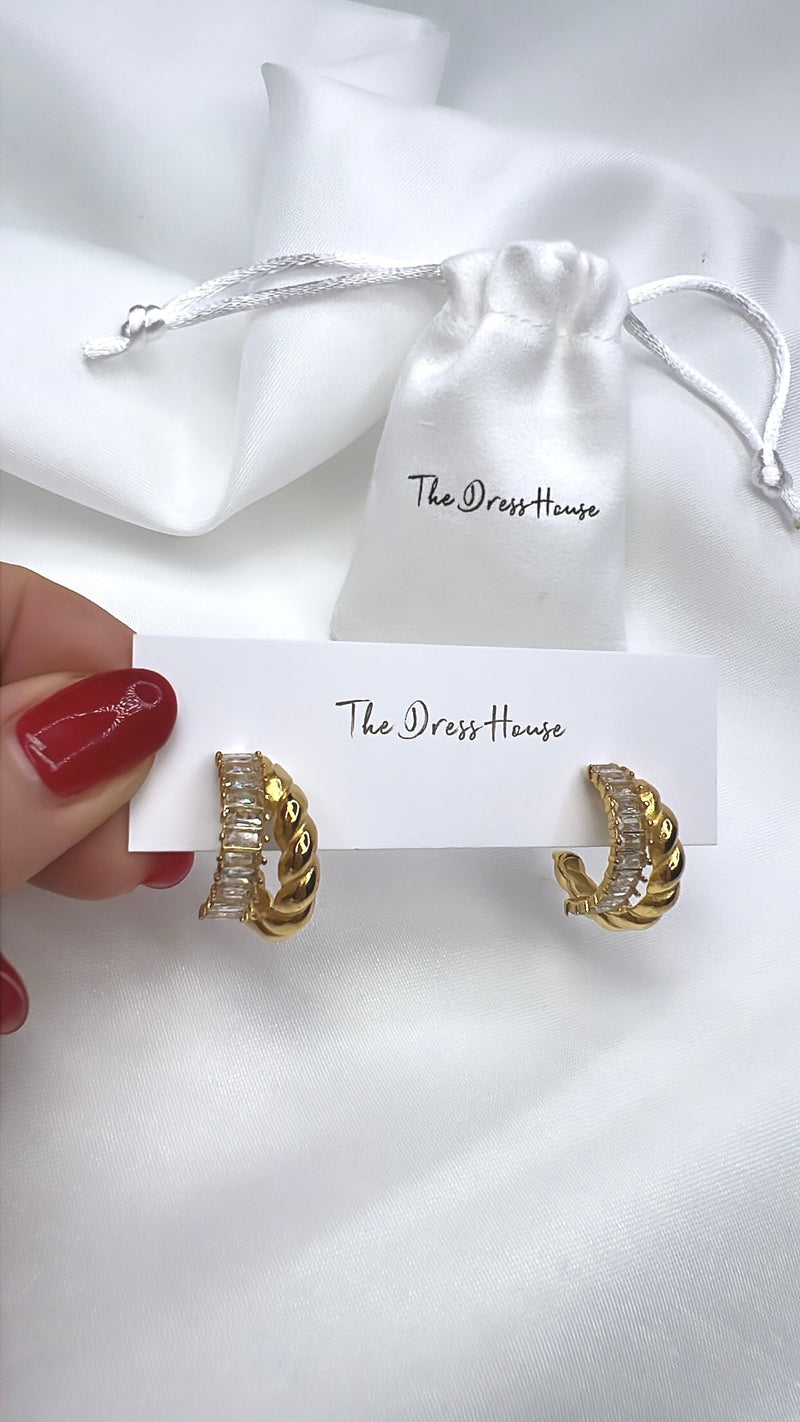 Alaya gold hoops 