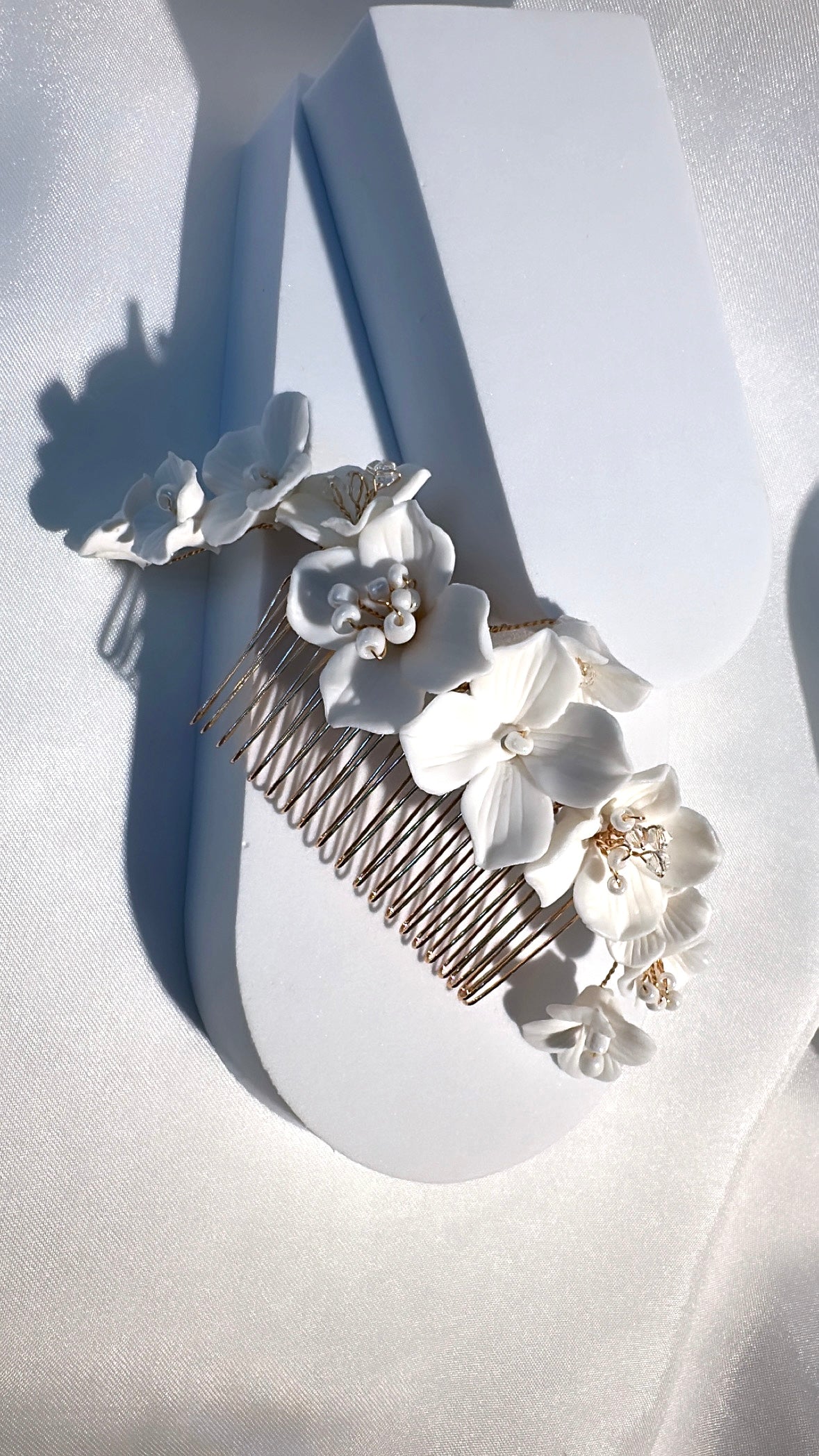 Rena porcelain hair comb