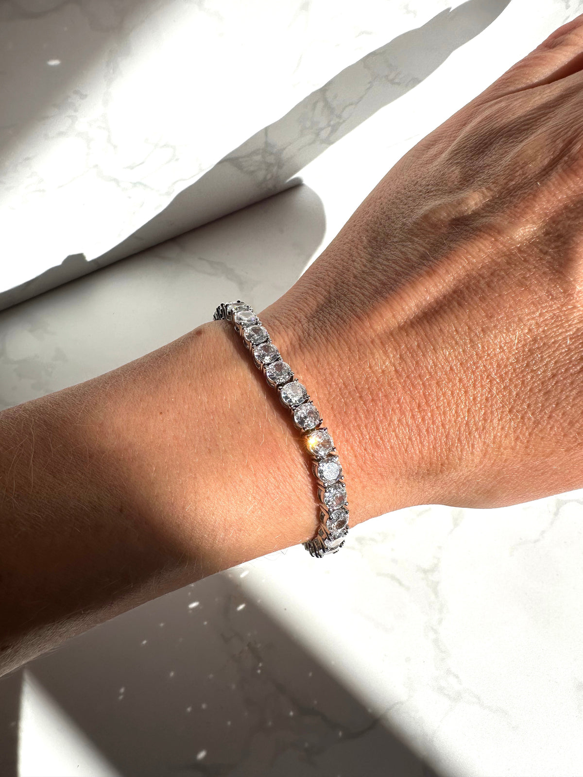 Selina silver tennis bracelet  