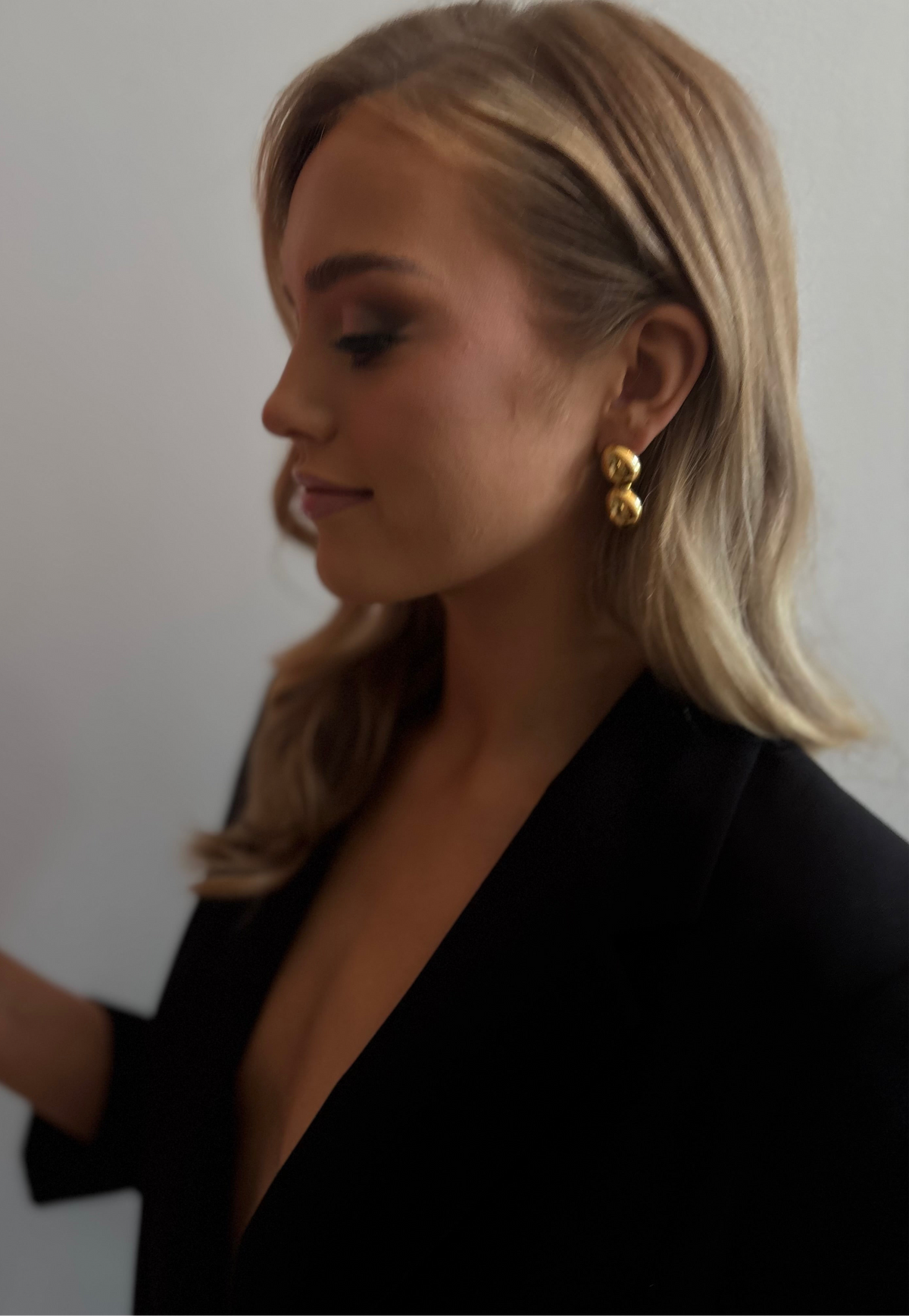 Aine - Gold Statement Earring