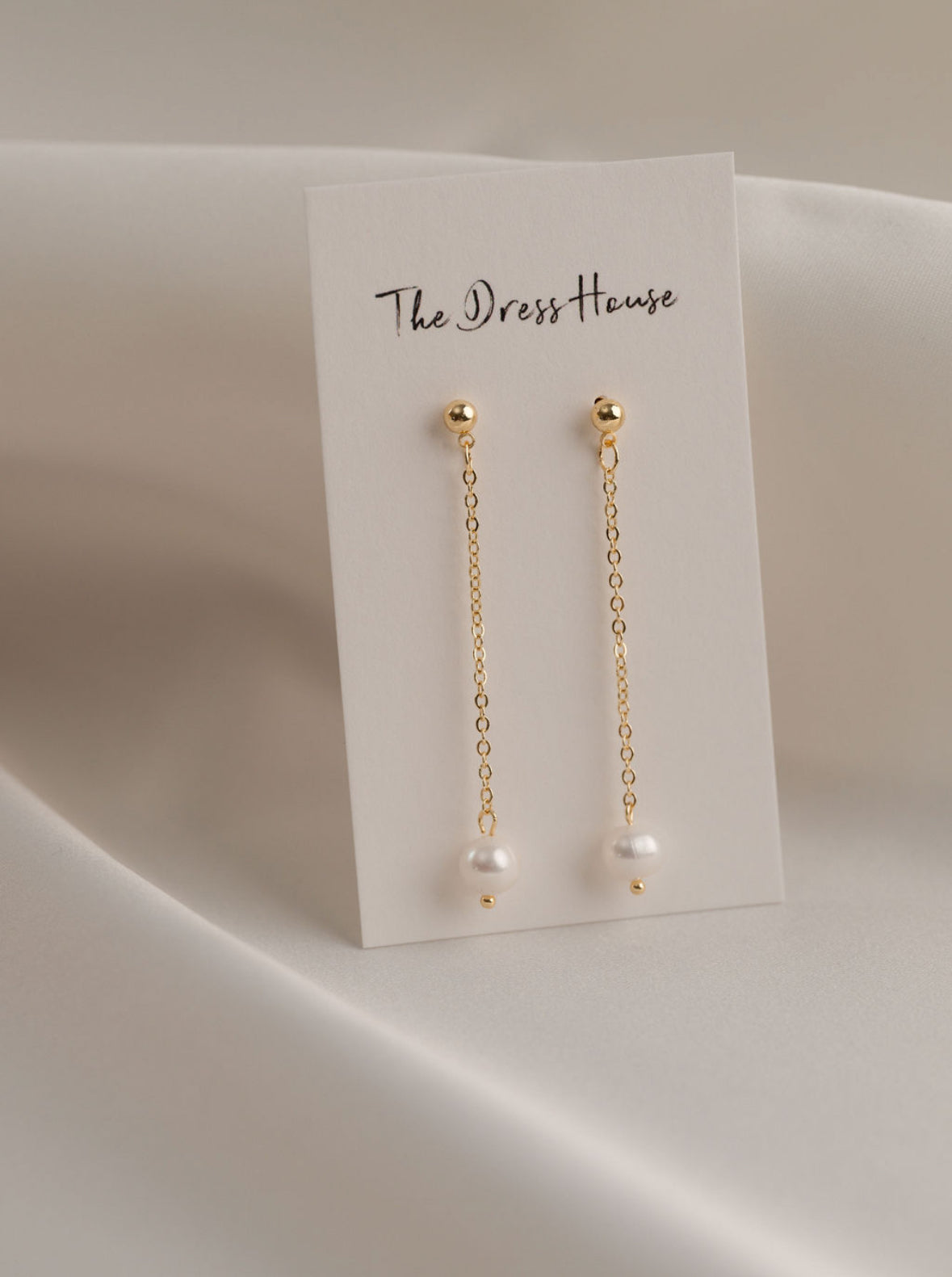 Louisa - Gold Pearl Earring