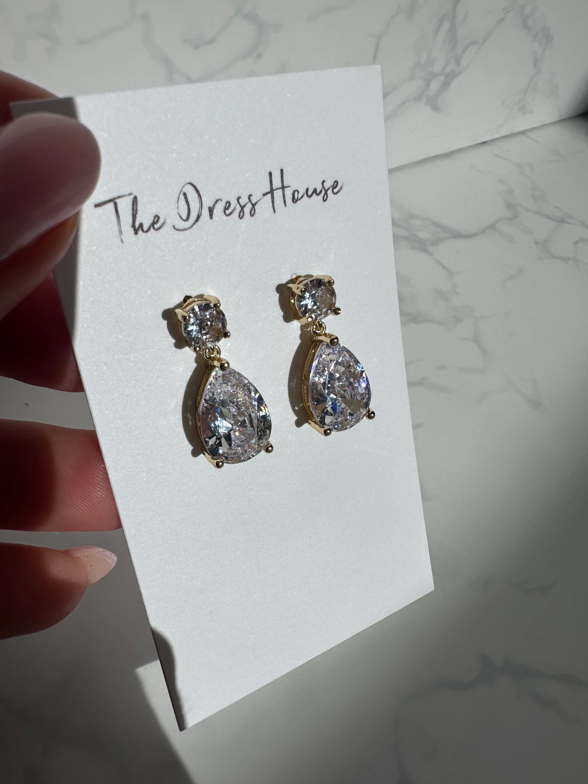 Bethany - Gold Diamanté Earring