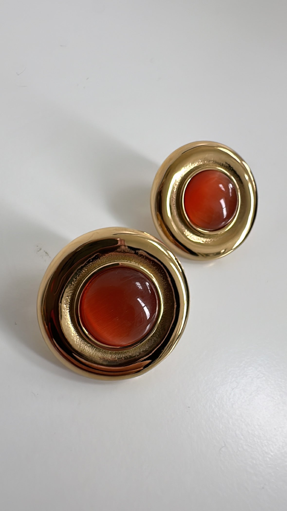 Cora - Orange Gold Earring