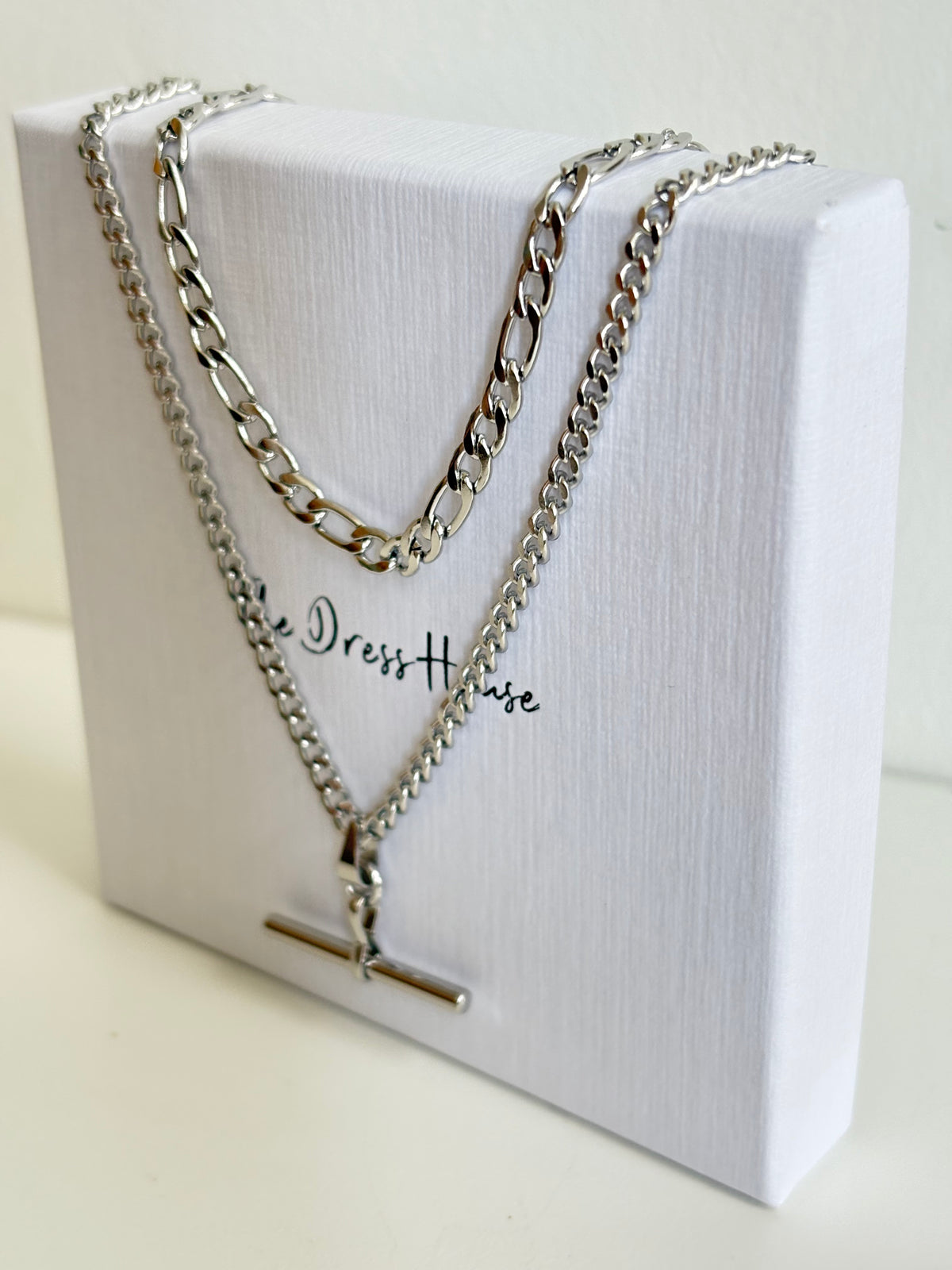 Tanya - Silver TBar  Necklace