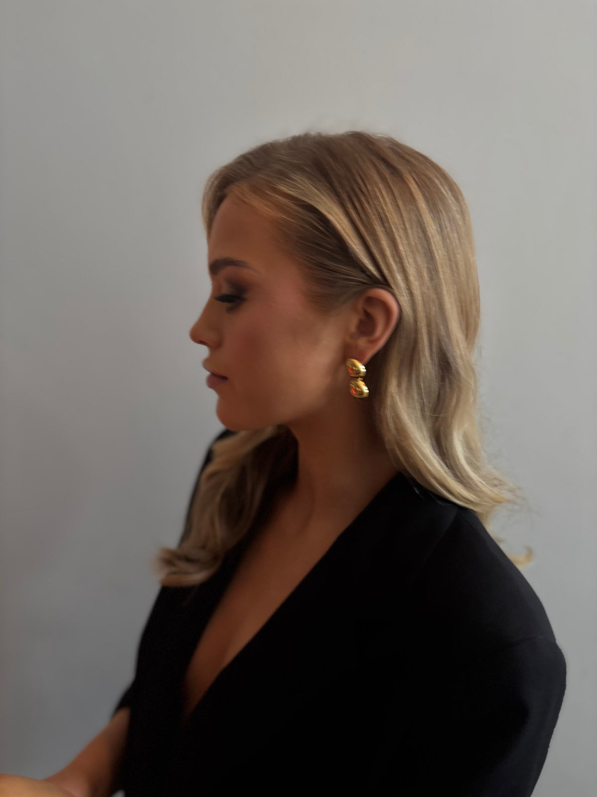 Aine - Gold Statement Earring