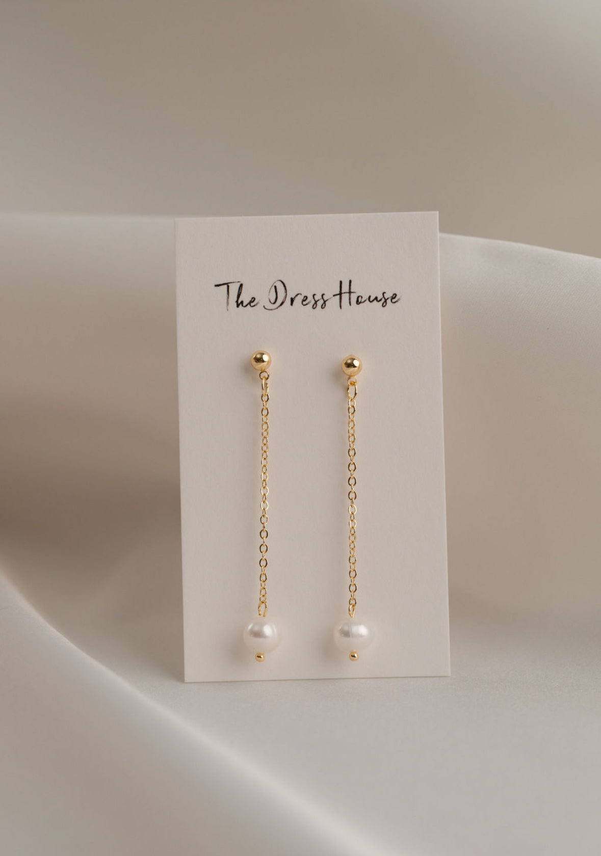 Louisa - Gold Pearl Earring