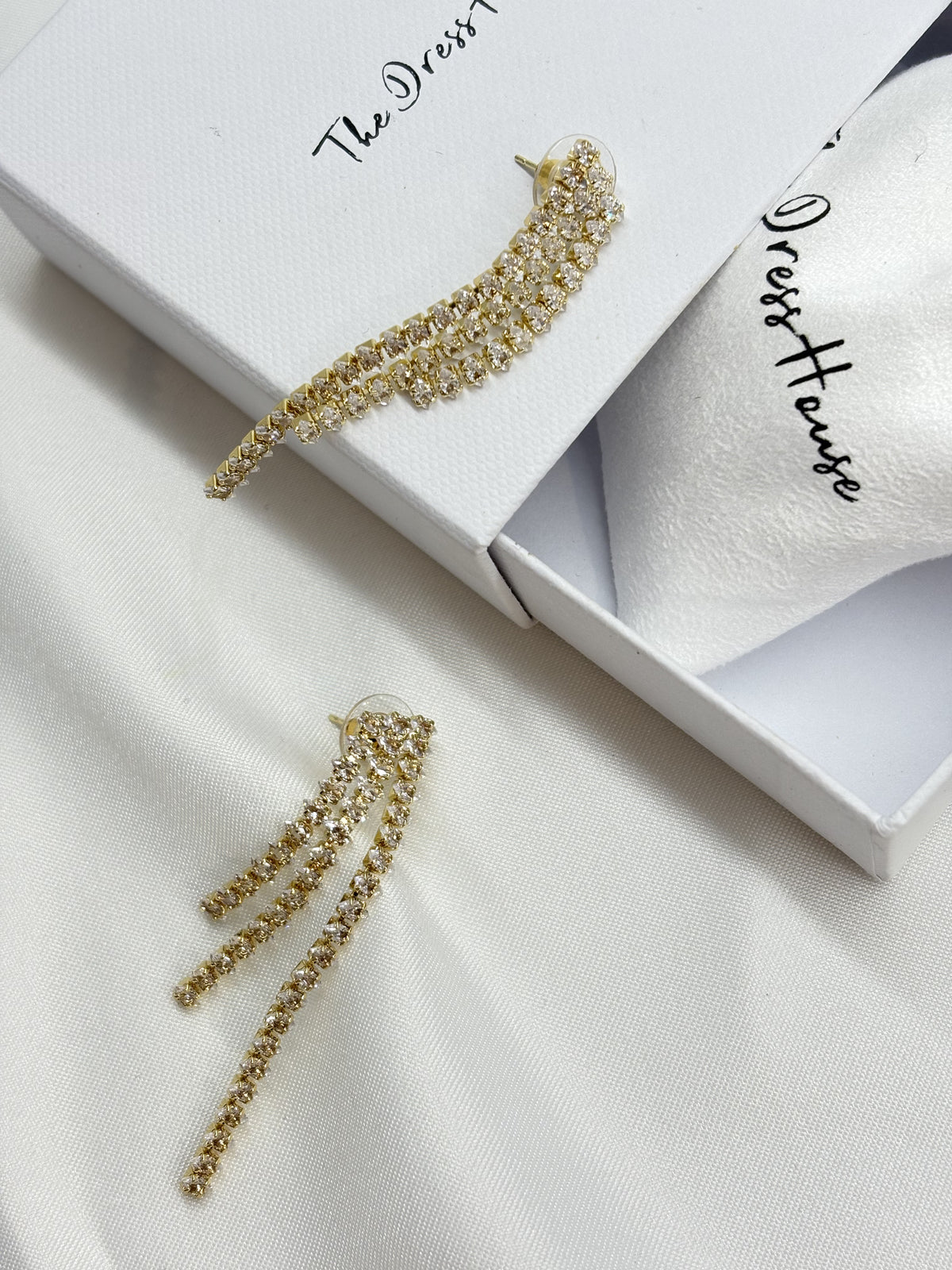 Kelly - Gold Diamanté Earring