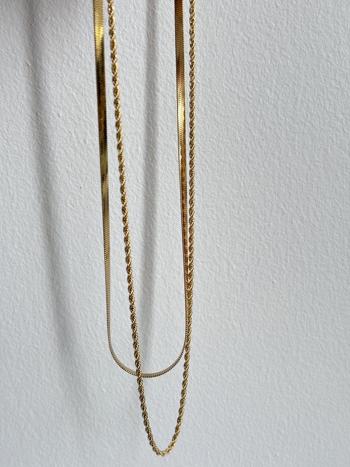 Amelia - Double Gold Necklace