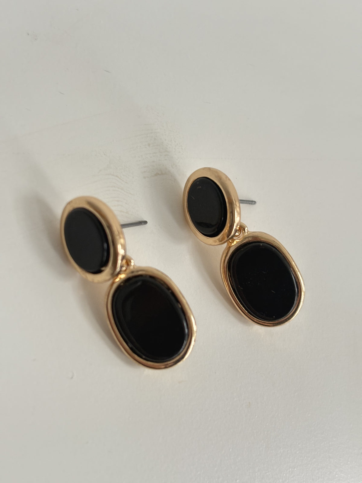 Kacy - Black Gold Earring