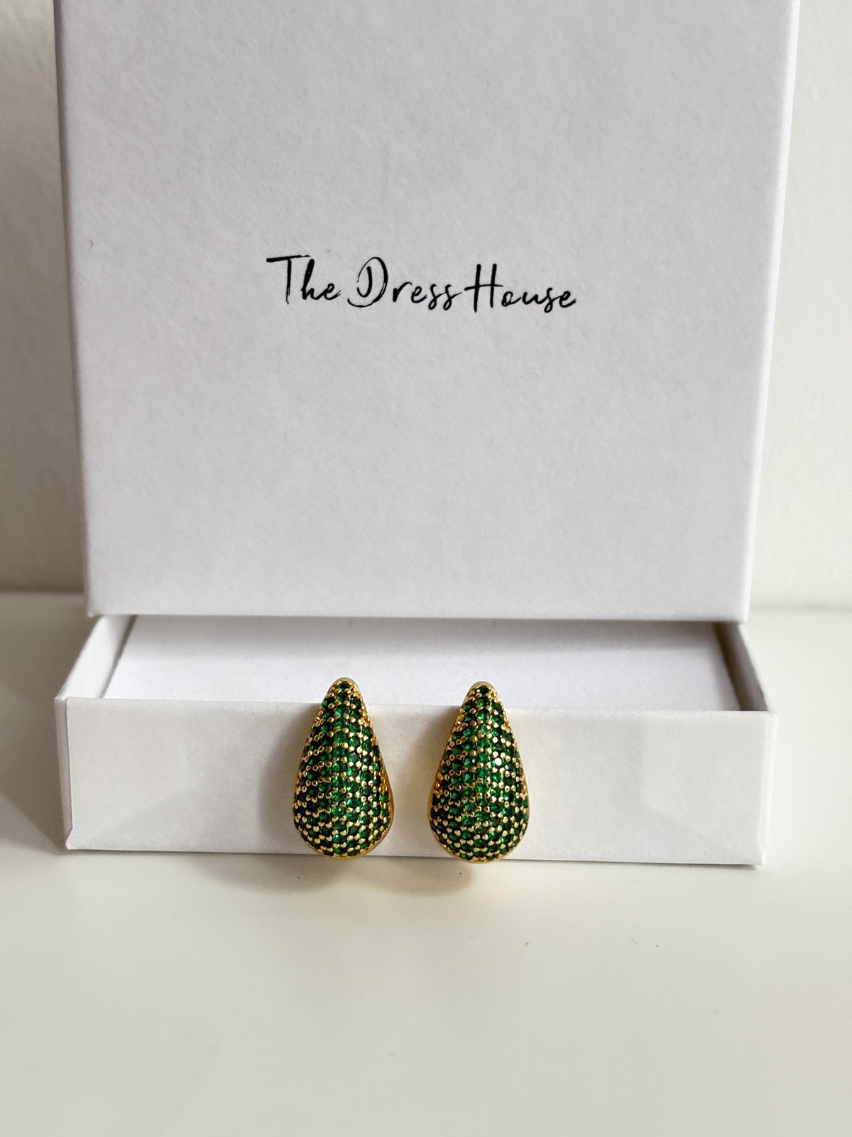 Maria Shimmer - Gold Green Earring