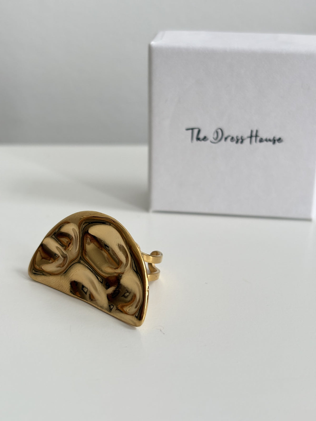 Konnie - Gold Statement Adjustable Ring