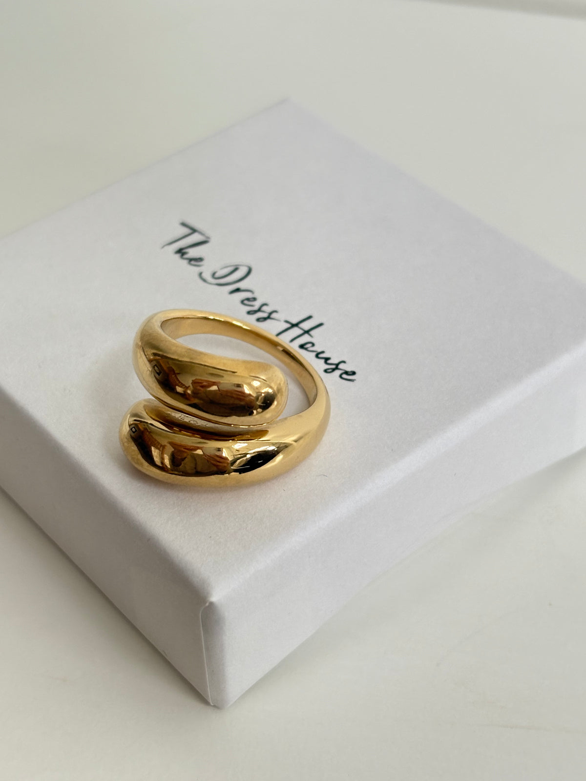 Jasmine - Gold Adjustable Ring